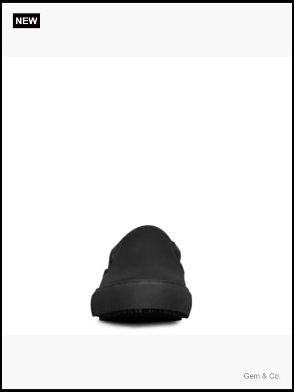 Women's Slip-On Work Sneaker Slip-Resistant Leather Cushioned